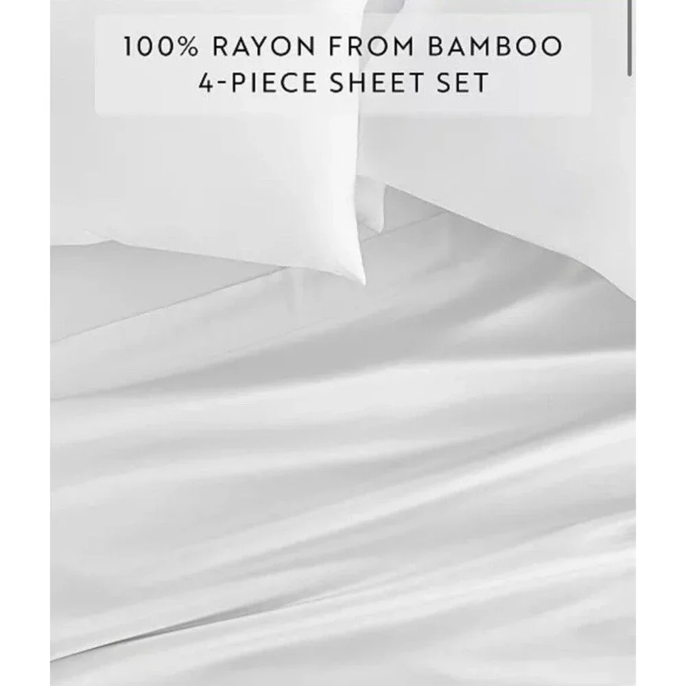 ienjoy Home 4PC Queen Luxury Rayon from Bamboo Sheet Set